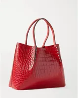 Fashion Bag cabata designer totes rivet genuine leather Red Bottom Handbags composite handbag famous purse shopping bags Black Whi1068465