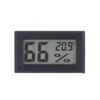 Instrumenty temperatury 2021 Bezprzewodowy LCD cyfrowy termometr wewnętrzny higrometr mini wilgotność temperatury Czarna biała kropla del dhxu9