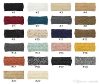 DHL 22 Knitted Hairband Crochet Headband Knit Winter Head Wrap Style Headwrap Ear Warmer Headwear Cap Hair Accessories1887708