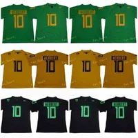 Coll￨ge Oregon Ducks Justin Herbert College Football Jerseys Cheap Mens New Green Black 10 Justin Herbert Cousue University Football Shirt