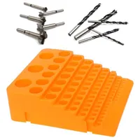 Tool Box 84 Holes Multifunctional Thickened Milling Cutter Reamer Drill Bit Storage Accessories Organizer 221128