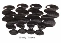 Malaysian Brazilian Virgin Hair Straight Body Wave Natural Black 6 Bundles Lot Indian Remy Human Hair Extension 50gpcs5653493