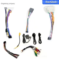 Universal android car radio long usb cable 4 pin and 6 10 Pin Camera Video Input Cable 20 RCA GPS antenna