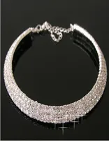 Crystal Bridal Jewelry Sexy Menmade Diamond Halskette f￼r Party -Prom -Event Hochzeit Schmuck Set Brautzubeh￶r 3 Zeilen RH5505845