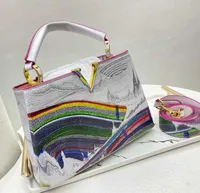 2022 Women Newwst Totes Designer Bags Purses Classic Handbags Wide Straps Shoulder Bag Top Quality Crossbody with Original Box