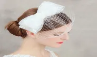 2019 Sexy White Face Veil Simple Layers Tulle Wedding Veil Big Bow Bird Cage Wedding Accessories Bridal Veils For Wedding Dress Br6831751