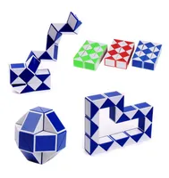 Mini Magic Cube Kids Creative 3D Puzzle Snake Shape Game Toys Cube Puzzles Gifts Random Intelligence Toy DHL1306556