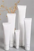 15ml 20ml 30ml 50ml 100ml White Plastic Refill Cosmetic Soft Tubes Makeup Travel Packing Bottles with Flip Screw Cap1398807