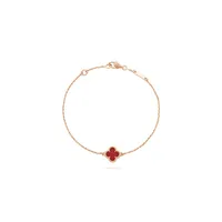 Lucky Clover armband merk Letter-V Cleef Tennis Chain Charm Bracelets Mens Designer sieraden voor vrouwen feest kerstcadeautjes geschenk roze goud