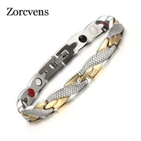 Link Bracelets ZORCVENS Twisted Healthy Magnetic Bracelet For Women Power Therapy Magnets Bangles