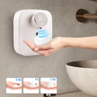 Liquid Soap Dispenser Automatic Foam Wall Mount Digital Rechargeable Sensor Touchless Hand Sanitizer Machine for Bathroom 221128