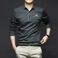 야외 Tshirts 골프 착용 남자 의류 셔츠 남자 긴 소매 Tshirt 통기성 스포츠웨어 레저 옷 221128