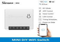 SONOFF MiniR2 Smart Home Controll Wifi Switch 2 Way DIY Mode Module APPVoice LAN Timer Compatible With Alexa4681137
