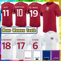 Camisa de futebol da camisa de futebol novo do Qatar Hassan Miguel Salman Khidir Ahmed al-Rawi Hatem Mohamad al-Haydos Gold