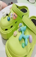 Cute Croc Charms Brand Designer Shoes JIBZ Bling Accessories Fashion bubble dog Buckle Shoe Decorations 2207202278410