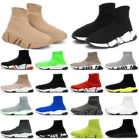 2023 Koşu Ayakkabı Sıradan Ayakkabı Tasarımcı Erkek Kadın Günlük Ayakkabı Spor Ayakkabıları Hız Eğitimleri 2.0 Bej Vintage Sock Boots Siyah Beyaz Erkekler Tenis