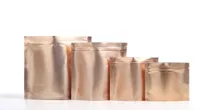 V￡rios tamanhos Bolsas de embalagem de ch￡ de ouro rosa Bolsas de embalagem de alum￭nio Pacote de pacote de presentes selvagens bolsas de caf￩ fosco de caf￩ 28881380