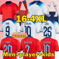 3XL 4XL englands FODEN Soccer Jerseys 2022 DELE ALLI jerseys KANE RASHFORD VARDY BARKLEY STERLING STURRIDGE SANCHO woman men kids kit 22 23 football shirt