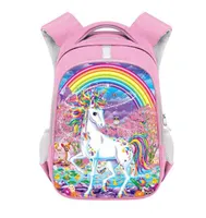 حقيبة الظهر Unicorn for Girls Children School Bags Kawaii Toddlers School Backpacks Cartoondergarten Bag Kids Bookbag Gift 2112174219494