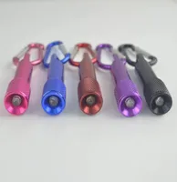 Portable Mini LED Flashlights Keychain Alloy Small Torch Gadget With Carabiner Ring Keyrings Flashlight Light Creative Gifts7062665