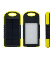 8000mAh Solar Charger Solar Power Bank Waterproof Solar Panel Battery Chargers with LED Camping flashlight ourdoor lamp2477438