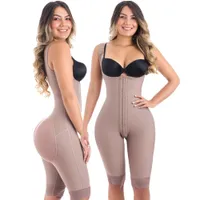Leg Shaper Fajas Colombianas Compression Fabric Abdominal Control Adjustable Shoulder Clasps And Buttock Butt Lifter Slimming Body 221129