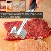 Meat Tenderizer Mallet Sturdy Beef Lamb Minced Home Kitchen Stainless Steel Steak Hammer Pounders Softener Meat Hammer CPA4477 P1125
