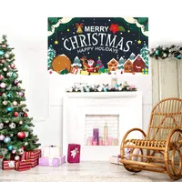 Afişler Yeni Noel Temalı Hediye Vermek Aktivite Tatil Partisi Dekorasyonu Noel Banner Atmosfer Makaleleri