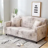 Chair Covers Elastic Sofa Cover Floral Geometric Printed 1 2 3 4 Seater Slipcovers For Living Room Decorative Furniture