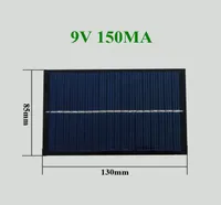 30pcs Panel solar pequeño 9V 150MA 135W 130 mmx85 mm para batería de 36V6352234