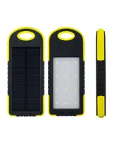8000mah Chargeur solaire Banque d'￩nergie solaire ￩tanche Chargeurs de batterie en panneau solaire imperm￩able avec lampe de poche ￠ LED Ourdoor Lamp2705617