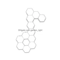 Wall Lamps Rgb Wall Lamp Bluetooth Led Hexagon Light Indoor App Remote Control Night Computer Game Room Bedroom Bedside Decoration D Dhby6