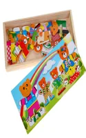 Wooden Puzzle Set Baby Educational Toys Bear Changing Clothes Puzzles Kids Children039s Wooden Toy 8322462