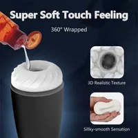 SS22 Toy Massager Sex Automatic Artificial Cunt Blowjob Sucking 7 Vibrations Realistic Texture Vagina Masturbation Stroker Adult for Men
