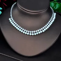 Brincos de colar Set Fashion Pearl for Women Wedding Breathing Ring Bracelet Jewelry Acessórios N-749