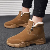 Bottes Chaussures décontractées pour hommes et Velvet Heavy Work Boots Cover non glisse