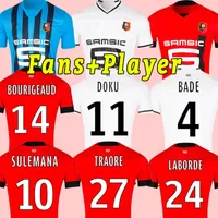 22 23 Jerseys de football Stade Rennais 2022 2023 Terrier Rennes Fans Player Version Jersey 120th Maillots Bourigeaud Sulemana Niang da Majer Fans Player Version