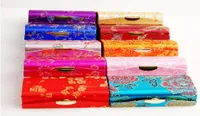 Empty Double Lipstick Case Mirror Vintage Lip Balm Tubes Floral Silk Brocade Lip gloss Storage Box Packaging Containers 12pcs lot5519630