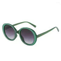 Sunglasses Gorgeous Diamond Women Oversize Frame Exquisite Glitter Round Shades Designer Luxury Flashing Eyewear UV400