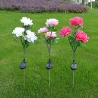 2pcs Lot Solar Peony Lanterns Outdoor Led Artificial Are Garden Decoration Lawn Lights To Insert