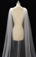 2022 New Tulle Bridal Wraps Ivory Bolero For Wedding Cape With Pearls3968316