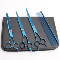 20Sets C3005 4Pcs 8" 22cm Customized Logo Wholesale Japan 440C Clippers For Dog Grooming-for-dog Professional Pets Hair Scissors
