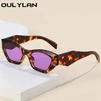 Sunglasses Oulylan Fashion Women's Vintage Brand Designer Irregular Sun Glasses Ladies Personality Korea Style Goggles UV400