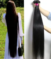 28 30 32 34 36 40 Zoll unverarbeitete brasilianische jungfräuliche Haare glattes Bündel 1026 Zoll Körper Tiefwasser Welle Kinky Curly Haare ext9865770