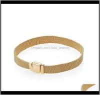 Charm Jewelrygold Reflexions Mens Bracelet Original Box Set For Pandora 925 Sier Women Gift Bracelets Dff0683 Drop Delivery 2021 E8455897