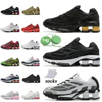 Shoxs tl Running shoes Triple Black shox Ride 2 Medium Olive shox Speed Red White Silver Gold Blue pink Mens Women Copper Grey outdoor sports sneakers with Socks