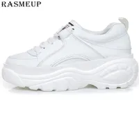 Rasmeup Women High Platform Sneakers White Women039s Coper Trainer Brand Fashi