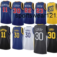 Men Basketball jersey Stephen Curry #30 Thompson #11 Wiggins #22 Poole #3 Iguodala #9 Green #23 Kuminga #00 city 22-23 New Season jerseys