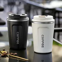 380 510ML Stainless Steel Coffee Mug Leak-Proof Thermos Travel Thermal Vacuum Flask Insulated Cup Milk Tea Water Bottle