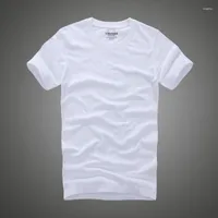 Men&#039;s Suits 3406 Mannen T-shirt Katoen Effen Kleur O-hals Korte Mouw Mannelijke Hoge Kwaliteit